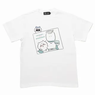 ちいかわ Tシャツ むちゃうマン写真 ホワイト