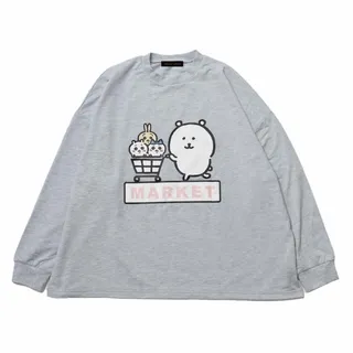 ナガノマーケット ビックシルエットスウェット ショッピングカート グレー