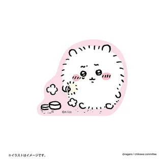 ちいかわ スマホに貼れるサイズのステッカー（毛量が増えたちいかわ）