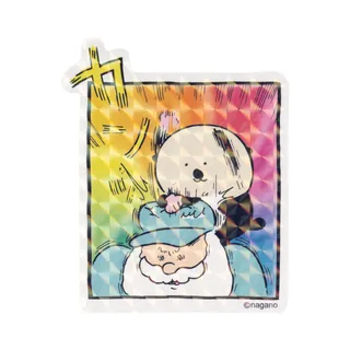 ナガノキャラクターズ スマホに貼れるサイズのじいさんたちのステッカー（カンッ）